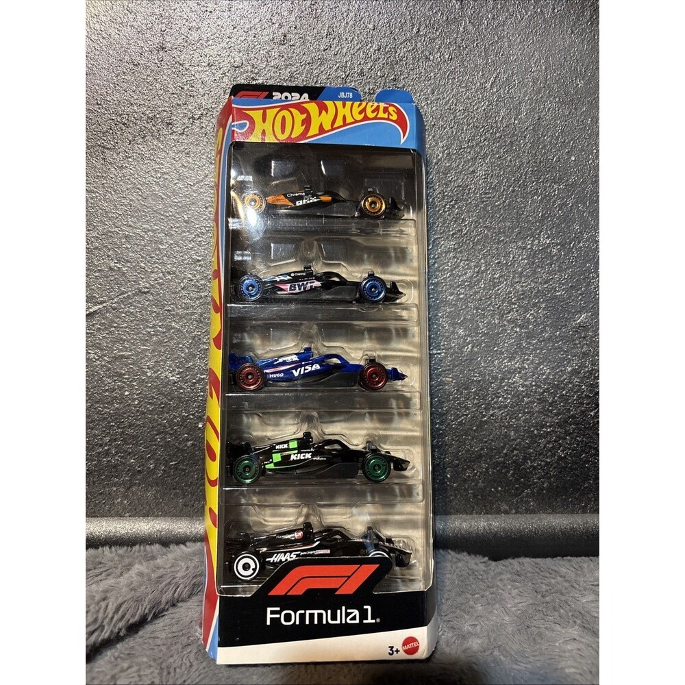 Hot Wheels F1 2024 Formula 1 Collectible 5-Pack MEW In Pack